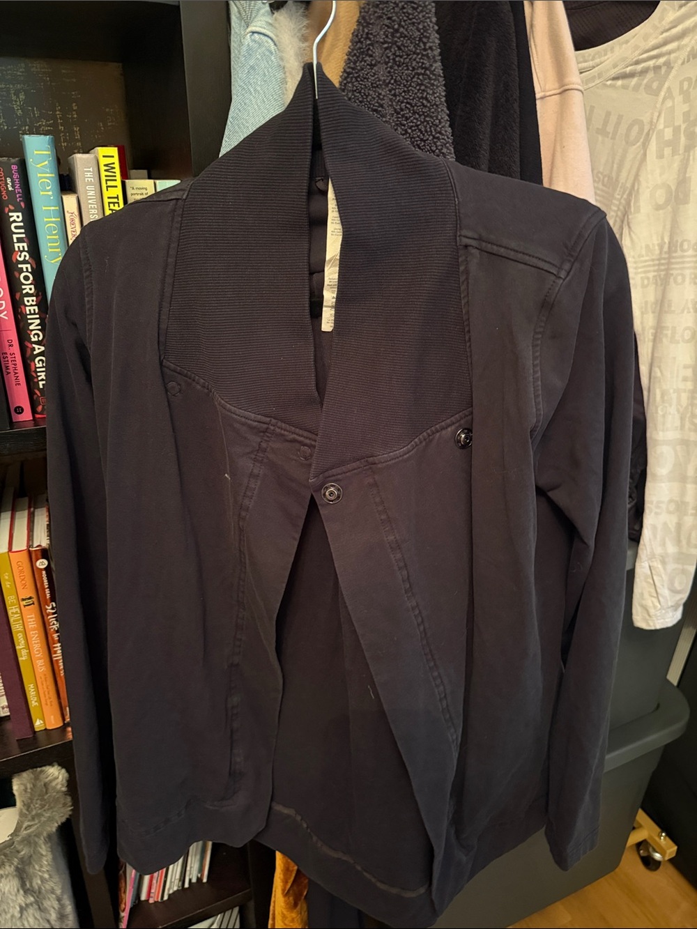 lululemon athletica Men's Black Shawl-Collar Jacket